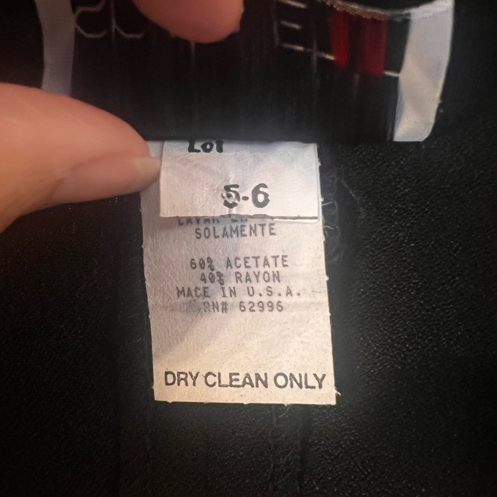 Vintage 80s Black Blazer Top With Gold Detailing By Scarlett Size 5-6 - Picture 4 of 11